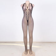 Catsuit dos nues resille Bodystockings Nylon ouvert