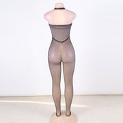 Catsuit dos nues resille Bodystockings Nylon ouvert