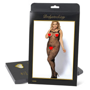 Grande Taille Catsuit dos nues resille bretelle en dentelle Bodystockings
