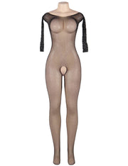Catsuit Bodystockings Résille ouvert Diamonds