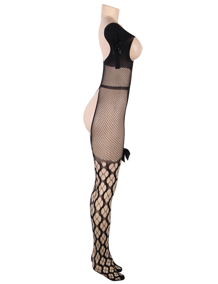 Catsuit dos nues fantaisie trefles Bodystockings