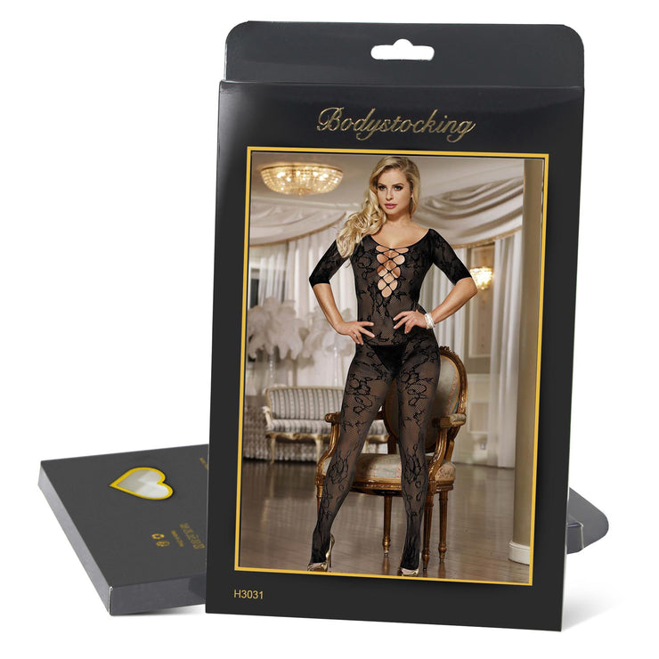 Catsuit Bodystockings Nylon Dentelle ouvert