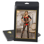 Catsuit Bodystockings Résille & Dentelle ouvert Floral Noir