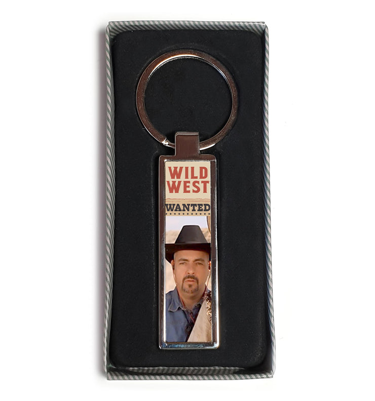 Porte-clés décapsuleur Keychain métal - Tonton Cowboy Wanted