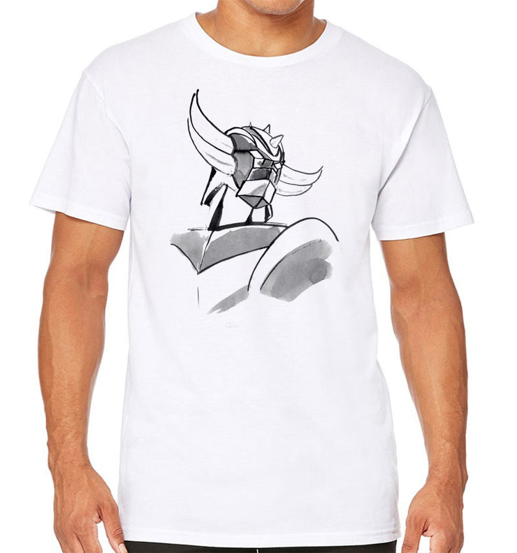 T-Shirt Blanc Grendizer - Draw Torso