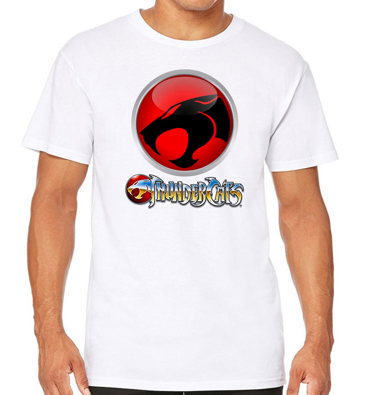 T-Shirt Cosmocats Blanc - Thundercats logo