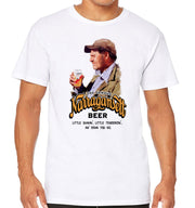 T-Shirt Blanc Jaws - Quint's Narragansett beer