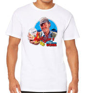 T-Shirt Blanc Jaws - Quint's Here's to swimmin