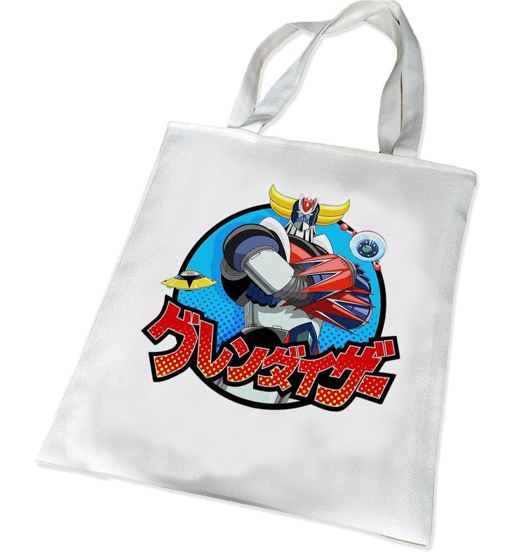 Tote Bag Sac de Plage shopping - 34 x 40 Grendizer Japan Draw