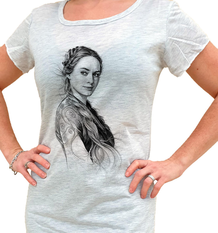 T-Shirt GOT Tunique 38/40 Femme - Cersei Draw Art - Artist Deluxe