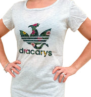 T-Shirt GOT Tunique 38/40 Femme - Dracarys Flowers - Artist Deluxe