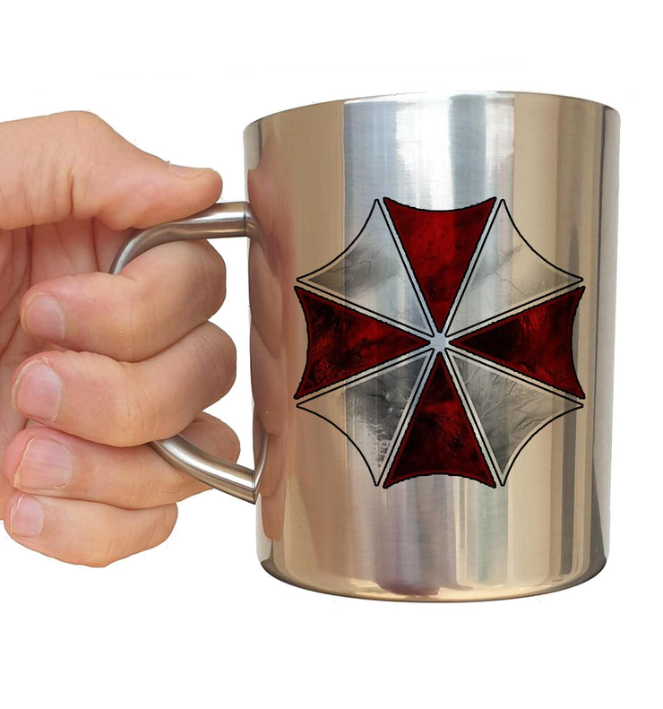 Mug Inox chrome Biohazard - Logo Umbrella - Artist Deluxe
