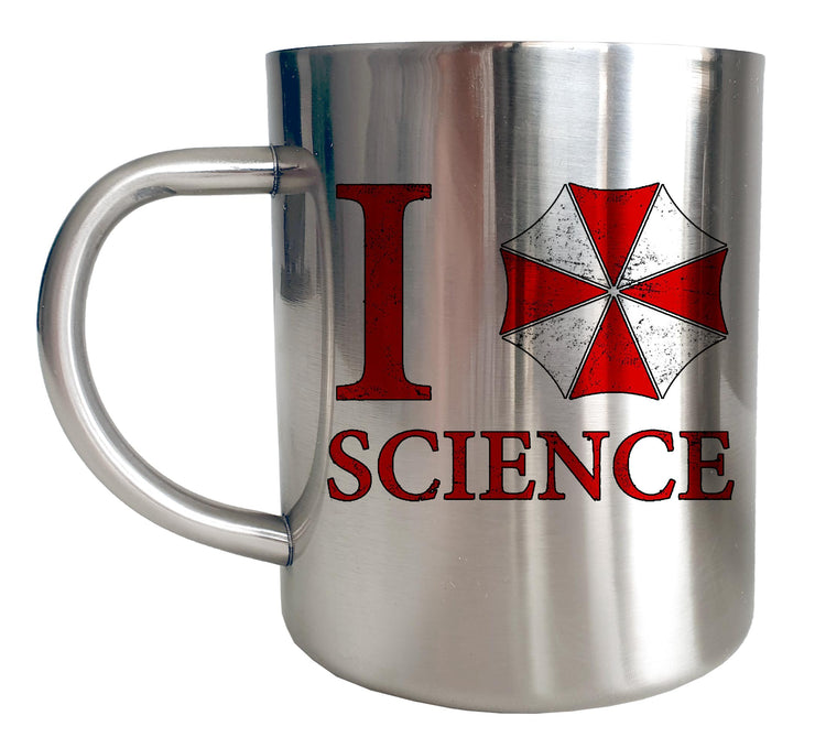 Mug Inox chrome Biohazard - I Love Science Umbrella - Artist Deluxe