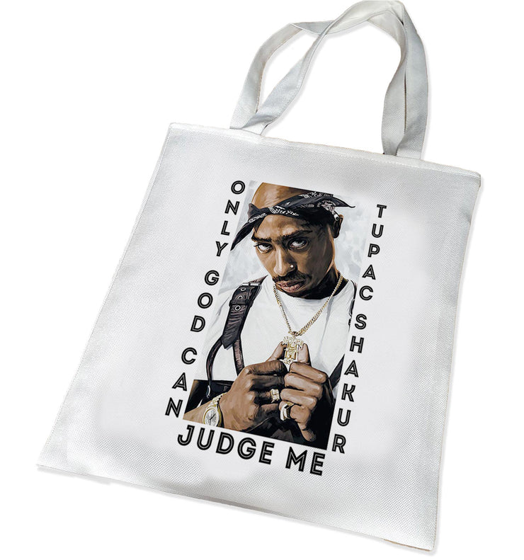 Tote Bag Sac de Plage shopping - 34 x 40 2PAc only god can