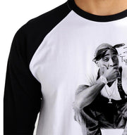 T-Shirt Rap Bi-Colore - 2pac Thug life Signature Manches longue