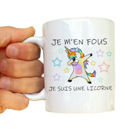 Mug Licorne Unicorn - Je m'en fous je suis une licorne - Artist Deluxe