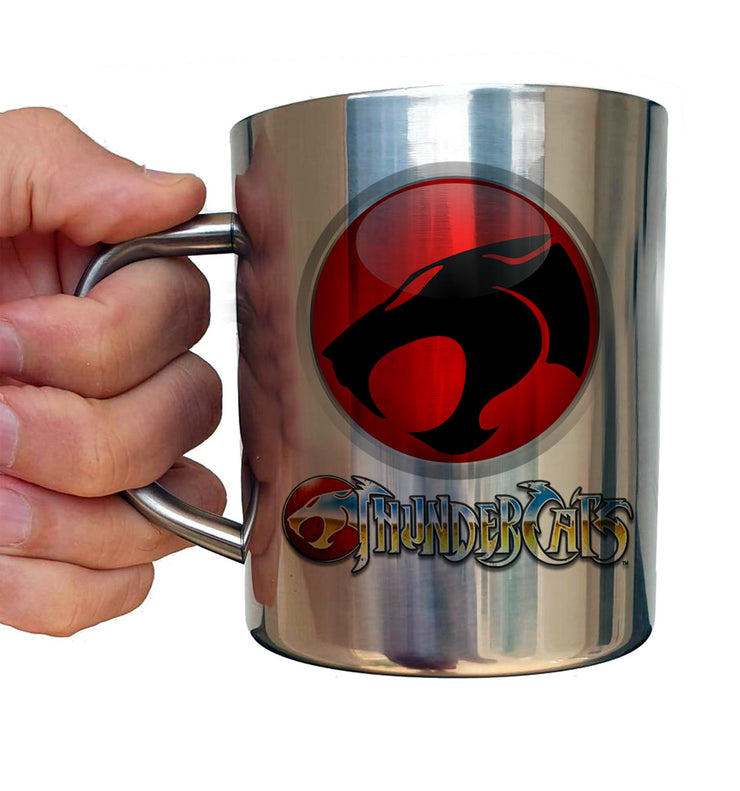 Mug Inox chrome Metal - Comsocats logo Thundercats - Artist Deluxe