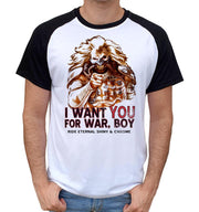 T-Shirt Mad Max Bi-colore - I want you For War, boy - Artist Deluxe