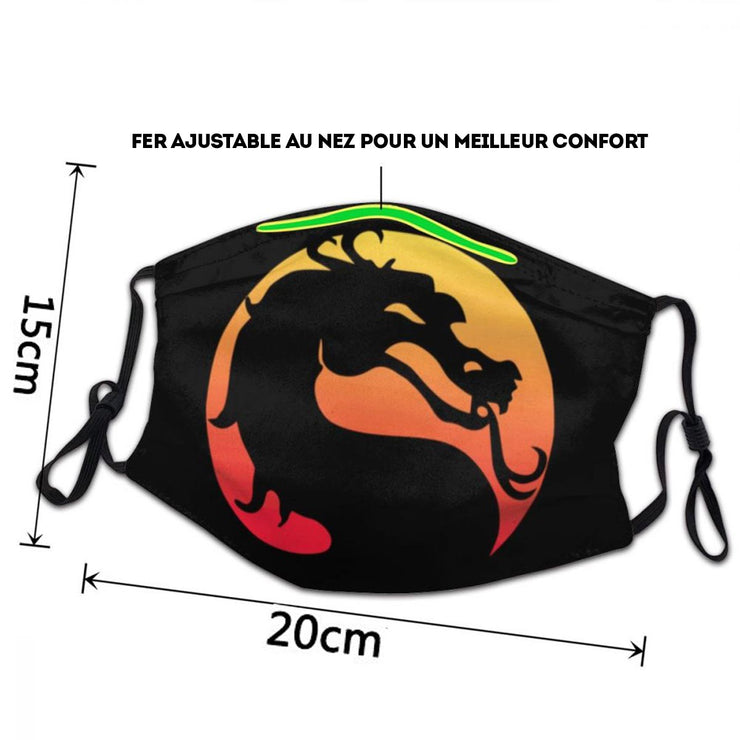Pack de 6 Masques Tissu Lavable - Set Mortal Kombat - Artist Deluxe