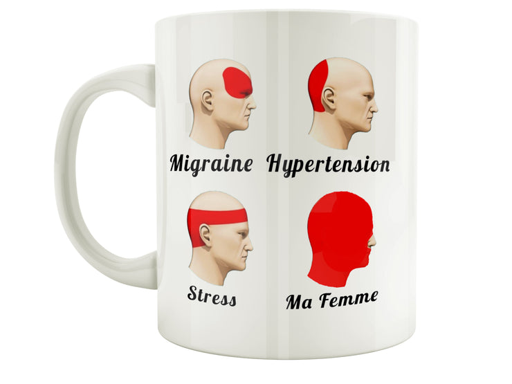 Mug Fun - Mal de tete stress femme - Artist Deluxe