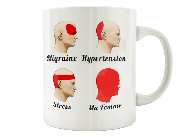 Mug Fun - Mal de tete stress femme - Artist Deluxe