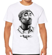 T-Shirt Rap & Hip Hop 2pac - 2pac portrait Draw - Artist Deluxe