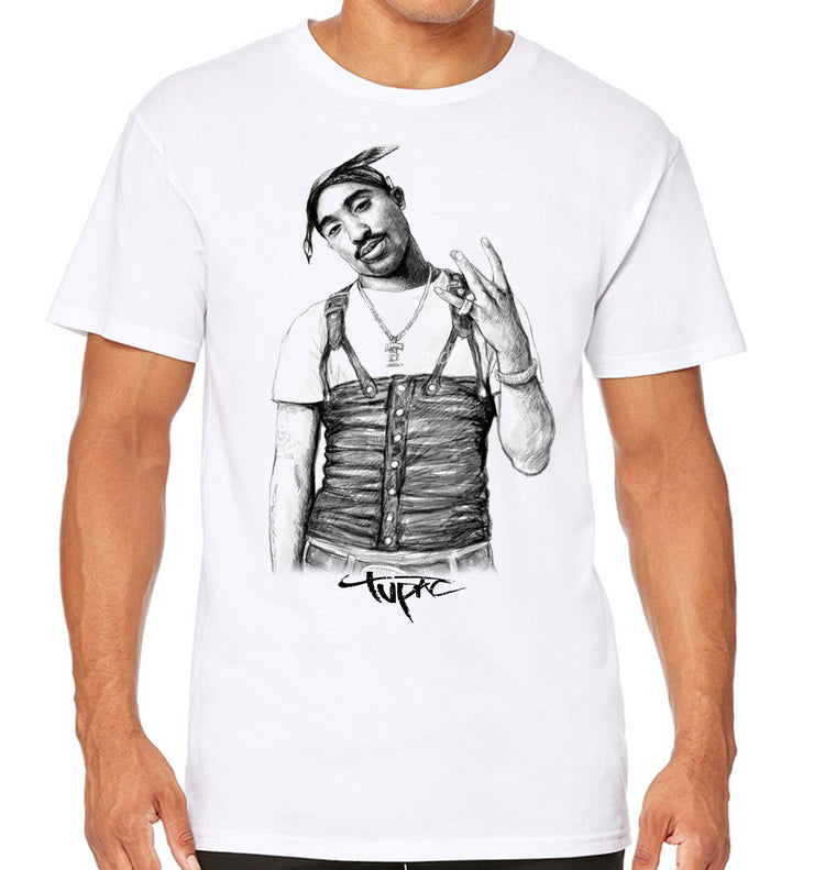 T-Shirt Rap & Hip Hop 2pac - 2pac Westside Sign - Artist Deluxe