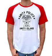 T-Shirt Jaws Bi-colore - Amity Police - Artist Deluxe