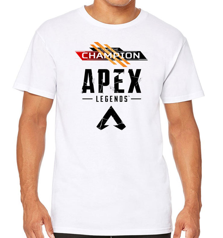 T-Shirt Blanc Gaming Apex Legends - You are the Champion