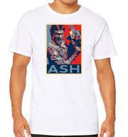 T-Shirt Blanc Evil Dead - Art Poster ASH Propagande
