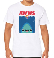 T-Shirt Blanc Jaws - Awws