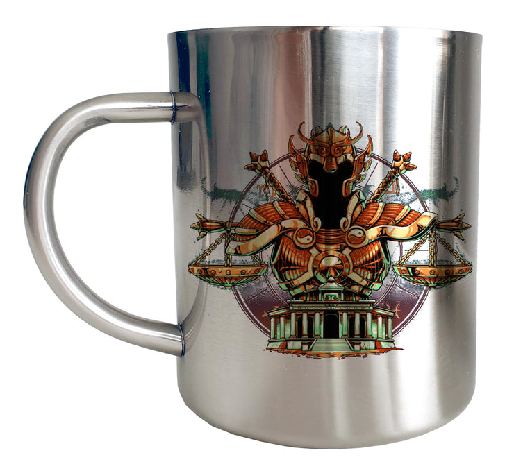 Mug Inox chrome Metal Saint Seiya - Icon Art Dohko La balance - Artist Deluxe