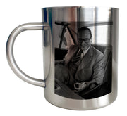 Mug Inox chrome Metal - Chirac Jeu du rond - Artist Deluxe