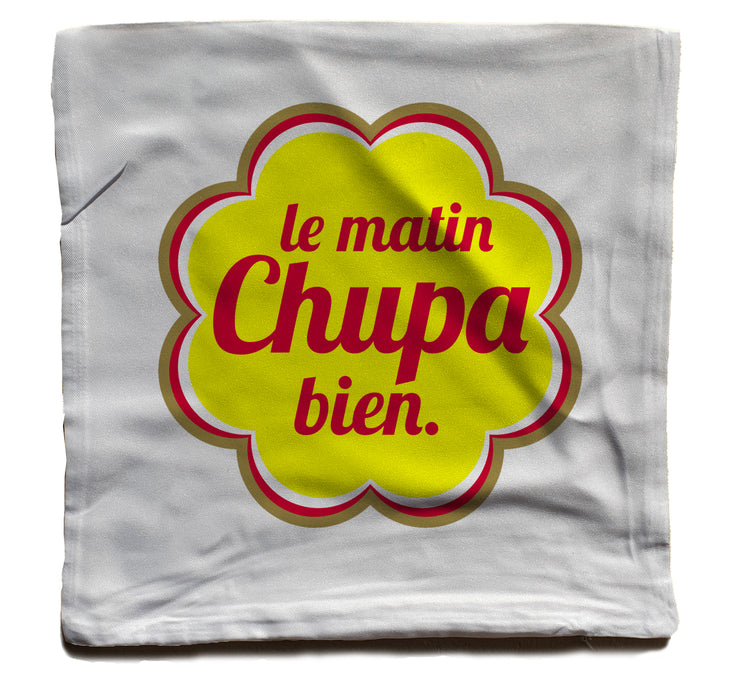 Coussin fun - Le Matin chupa bien - Artist Deluxe