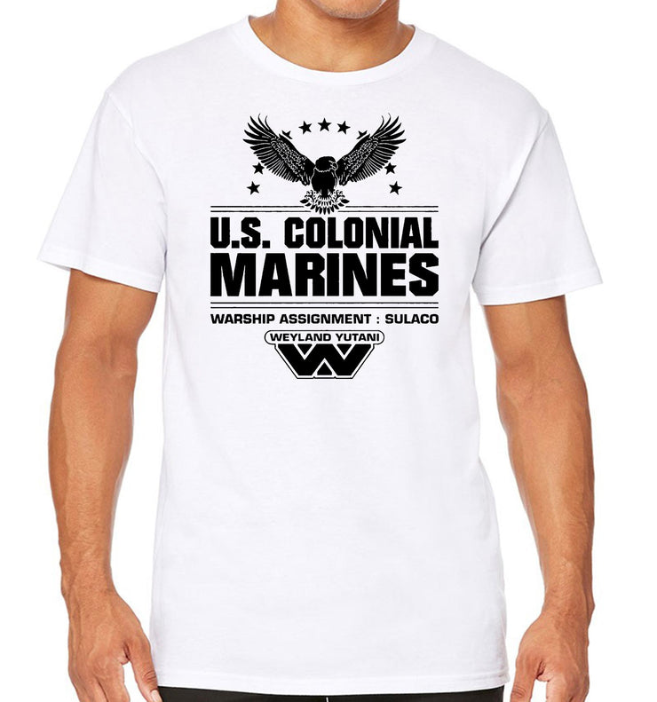 T-Shirt Alien - U.S. Colonial Marines Warship - Artist Deluxe