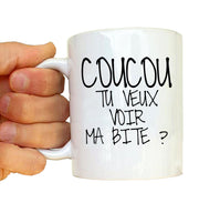 Mug Fun - Coucou tu veux voir ma bite ? - Artist Deluxe