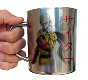 Mug One Punch Man Inox chrome Metal - Saitama - Artist Deluxe