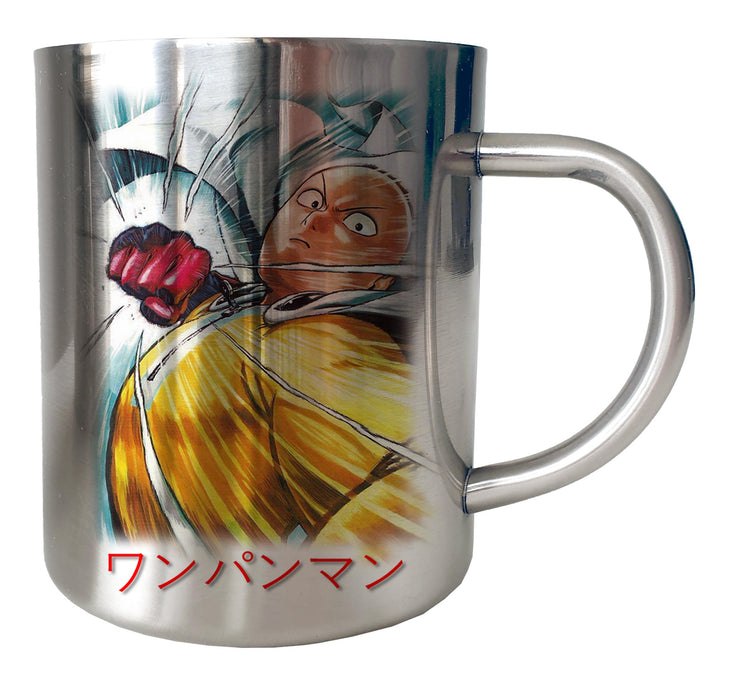 Mug One Punch Man Inox chrome Metal - Punch One - Artist Deluxe