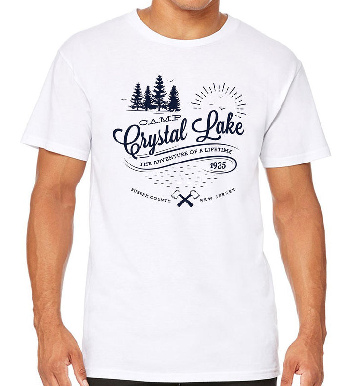 T-Shirt Blanc Vendredi 13 - Crystal Lake Friday 13th