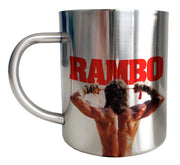 Mug Inox chrome RAMBO chrome - Rambo It's War - Artist Deluxe
