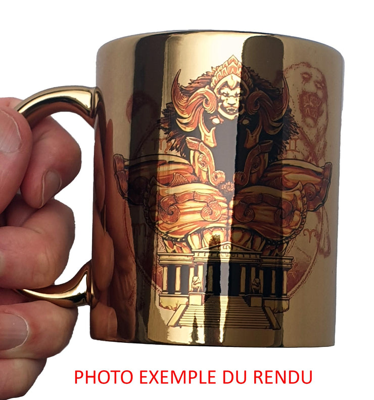 Mug Saint Seiya OR 2021 - Icon Art Aiolia Lion - Artist Deluxe