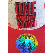 Casquette ONE PUNCH MAN snapback - Beige & Rouge - Poings - Artist Deluxe