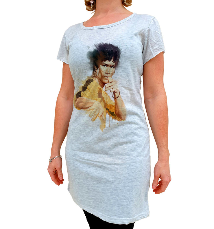T-Shirt Tunique 38/40 Femme - Bruce Lee Game of Death Pose - Artist Deluxe