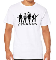 T-Shirt Blanc Friends Horreur - Team Halloween Horreur