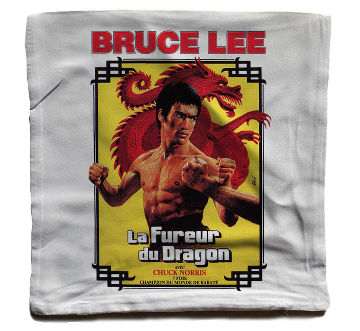 Coussin Bruce Lee - La Fureur du Dragon Poster - Artist Deluxe