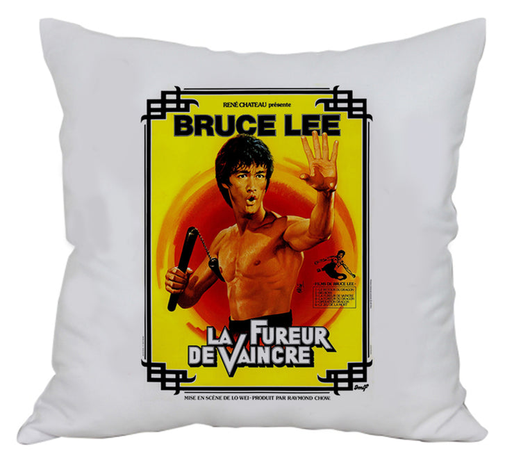 Coussin Bruce Lee - Le Fureur de Vaincre Poster - Artist Deluxe