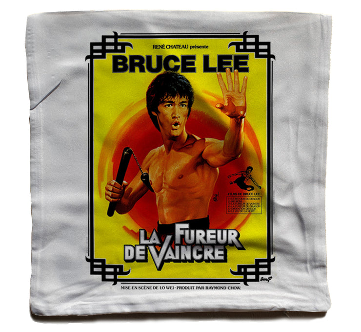 Coussin Bruce Lee - Le Fureur de Vaincre Poster - Artist Deluxe