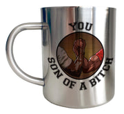 Mug Inox chrome PREDATOR chrome - You son of a bitch - Artist Deluxe