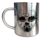 Mug Horreur Inox chrome Metal - Vendredi 13 / Friday 13 - Crystal Lake - Artist Deluxe