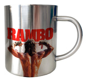 Mug Inox chrome RAMBO chrome - Rambo It's War - Artist Deluxe